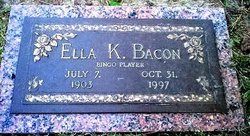 Ella Leona <I>Kittman</I> Bacon 