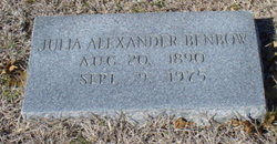 Julia Sara <I>Alexander</I> Benbow 