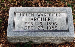 Helen <I>Wakefield</I> Archer 