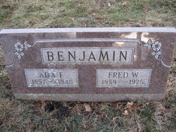 Ada F <I>Ward</I> Benjamin 