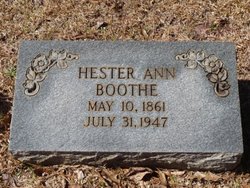 Hester Ann <I>Miller</I> Boothe 