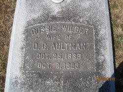 Gussie Tillman <I>Wilder</I> Aultman 