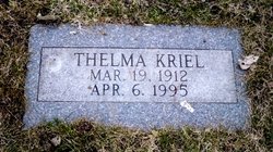 Thelma Lois <I>Adams</I> Kriel 