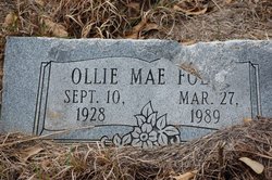 Ollie Mae <I>Childs</I> Foley 