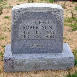 Ruth <I>Tidwell</I> Baty Robertson 