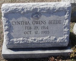 Cynthia <I>Owens</I> Beedie 