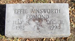 Effie <I>Ainsworth</I> Edmond 