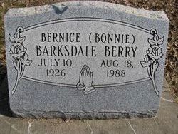 Bernice “Bonnie” <I>Barksdale</I> Berry 