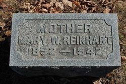 Mary <I>Warner</I> Reinhart 