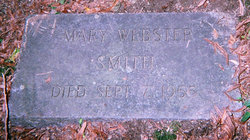 Mary <I>Webster</I> Smith 