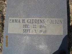 Emma Elizabeth <I>Houston Giddens</I> Bolton 
