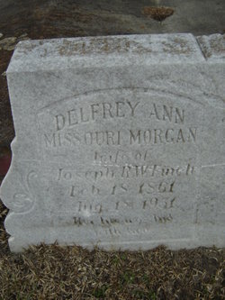 Delfrey Ann Missouri <I>Morgan</I> Finch 
