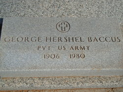 Pvt George Herschel Baccus 