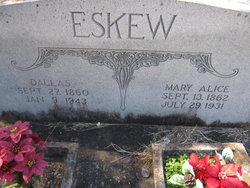 Mary Alice <I>Klingher</I> Eskew 