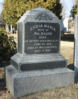 Lydia Maria or Mary <I>Nichols</I> Bache 