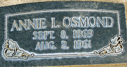 Annie Elizabeth <I>Lloyd</I> Osmond 