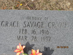 Grace <I>Savage</I> Crowe 