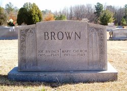 Mary <I>Church</I> Brown 