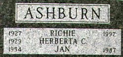 Herberta C. “Herbie” <I>Cox</I> Ashburn 