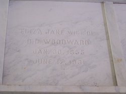 Elizabeth Jane “Eliza” <I>LEIGHTY</I> Woodward 