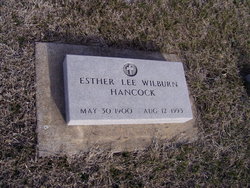 Esther Lee <I>Wilburn</I> Hancock 