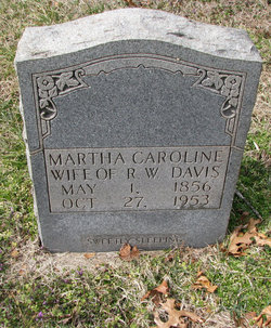 Martha Carolina <I>Dalton</I> Davis 