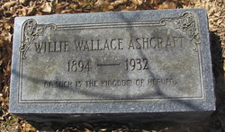 Willie Ione Pearl <I>Wallace</I> Ashcraft 