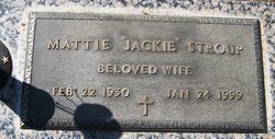 Mattie Arvzine “Jackie” <I>Herin</I> Stroup 