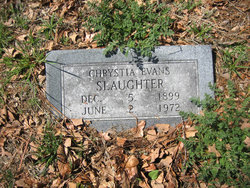 Martha Chrystia <I>Evans</I> Slaughter 
