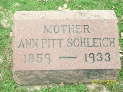 Ann <I>Pitt</I> Schleich 