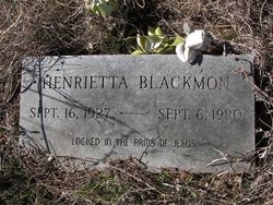 Henrietta <I>Buckler</I> Blackmon 