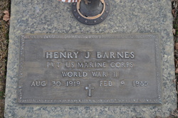 Pvt Henry J. Barnes 