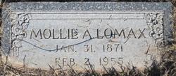 Mollie A <I>Hill</I> Lomax 
