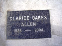 Clarice <I>Oakes</I> Allen 