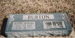 Mattie Martha <I>Salmon</I> Burton 