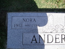 Nora Alice <I>Johnson</I> Anderson 