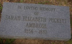 Sarah Elizabeth <I>Puckett</I> Ambrose 
