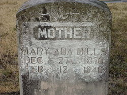 Mary Ada <I>Jones</I> Dills 