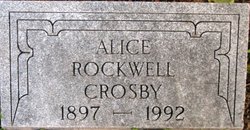 Alice King <I>Rockwell</I> Crosby 