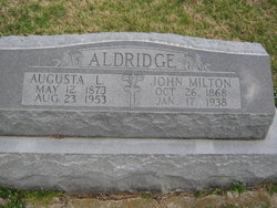 Augusta Adelaide <I>Lineberry</I> Aldridge 