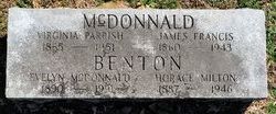 Evelyn <I>Mcdonald</I> Benton 