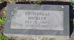 Ed Thomas Mickler 