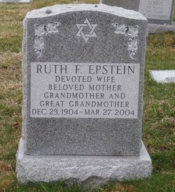 Ruth Freda <I>Goldman</I> Epstein 