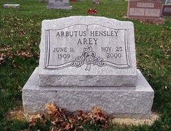 Arbutus Harriet <I>Hensley</I> Arey 