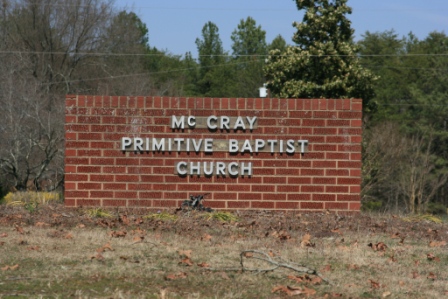 McCray Primitive Baptist Church Cemetery