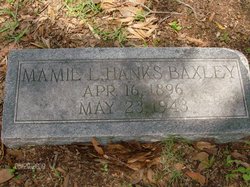 Mamie Lee <I>Hanks</I> Baxley 