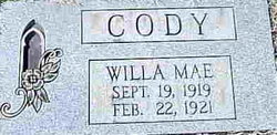 Willa Mae Cody 