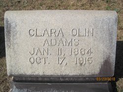Clara Olin <I>Hatchett</I> Adams 