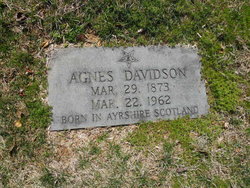Agnes Stevenson <I>Walker</I> Davidson 