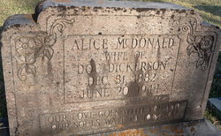 Alice <I>McDonald</I> Dickerson 